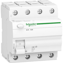 Schneider Electric AC 30mA ACTI 9 ID K Ρελέ Ράγας Διαρροής 63A Τετραπολικό με Τάση 400V A9Z01463
