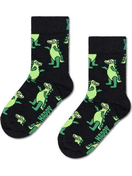 Κάλτσες Happy Socks Inflatable Dino Μαύρο