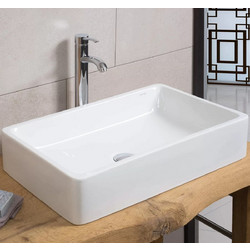 Creta White Matt 62x38 - Επιτραπέζιος νιπτήρας