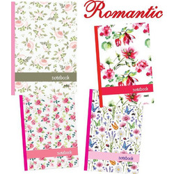 Next Romantic Τετράδιο Ριγέ A5 96 Φύλλων 3 Θεμάτων Διάφορα Σχέδια 02870