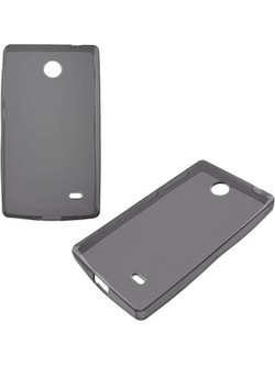 Θήκη Nokia Lumia X A110 - Volte-Tel SlimColor TPU - Διάφανο Γκρι