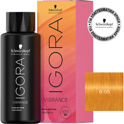 Schwarzkopf Igora Vibrance 0-55 Έντονο Χρυσό Μίξτον Ενισχυτικό Βαφής Μαλλιών Χωρίς Αμμωνία 60ml
