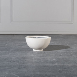 Supergreens Κασπώ Εξωτερικού Χώρου Κεραμικό Λευκό 17cm x 33cm