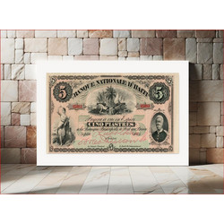 Πίνακας, Bank note (1875) gift of Gift of Horace L. Hotchkiss, Jr