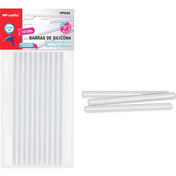 MP μπάρες σιλικόνης PP040 για θερμοπίστολο, 7.1mm x 20cm, 10τμχ PP040