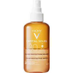 Vichy Ideal Soleil Enhanced Tan Solar Protective Water Spray Μαυρίσματος Προσώπου & Σώματος SPF30 200ml
