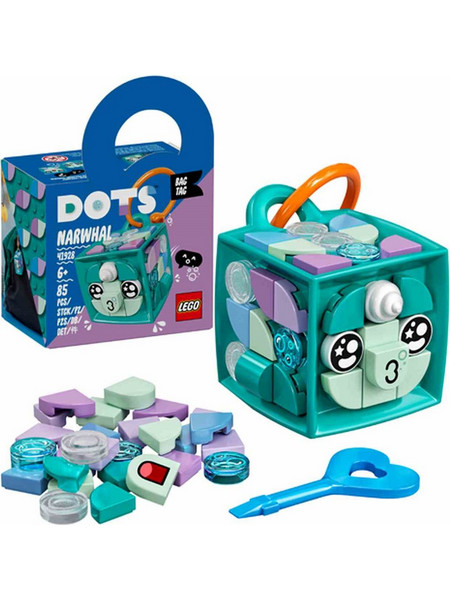 Lego Dots Bag Tag Narwhal για 6+ Ετών 41928