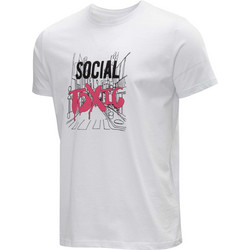 BRILLE Κοντομάνικη Μπλούζα Social Toxic WHITE άνδρες