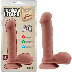 Chisa Novelties Topless Lover Ρεαλιστικό Dildo με Βεντούζα & Όρχεις 19cm Flesh