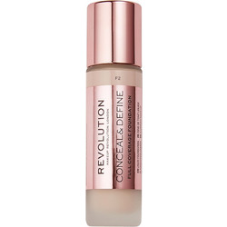 Makeup Revolution Conceal & Define Full Coverage F2 Liquid Foundation 23ml