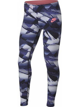 NIKE WMNS TIGHT-FIT COLLANT GIRLS, Χρώμα ΜΠΛΕ