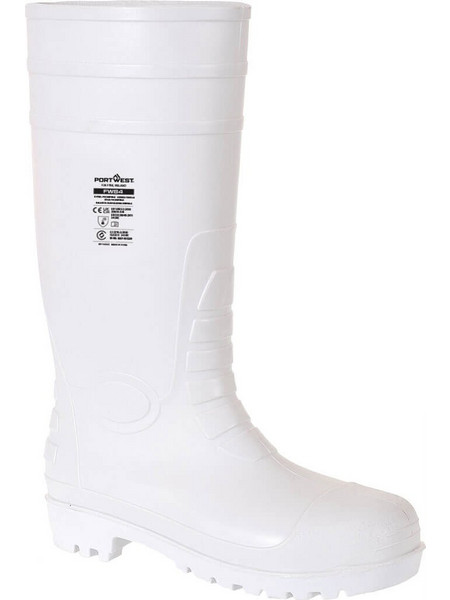 Portwest Steelite FW84 S4 Γαλότσες Ασφαλείας Γονάτου Λευκές