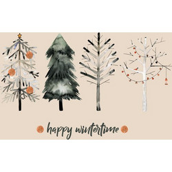 Χαρτοπετσέτα από μπαμπού Happy wintertime 33x33cm