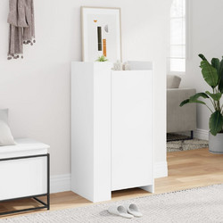 vidaXL Παπουτσοθήκη Ξύλινη Λευκή M52xΠ37.5xY100cm 848437