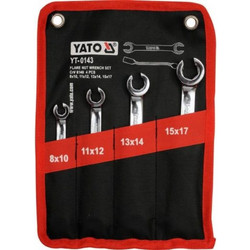 Yato YT-0143 Συλλογή Κλειδιά Ρακόρ Σετ 4 Τεμ Black,Silver
