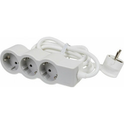 Πολύπριζο Legrand 694567 3 Θέσεων με Καλώδιο 5m White/Grey 694567