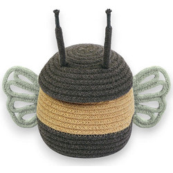 Καλάθι Αποθήκευσης Baby Bee LOR-BSK-BEEBABY Φ15x15cm Brown-Beige Lorena Canals Βαμβάκι