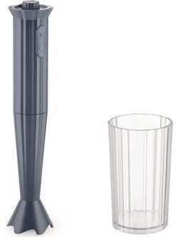 Alessi MDL10 Plisse Grey Ραβδομπλέντερ με Μεταλλική Ράβδο 500W