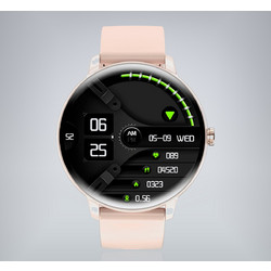 smartwatch G8 - Ροζ - Χρυσή κάσα / Ροζ λουρί σιλικόνης