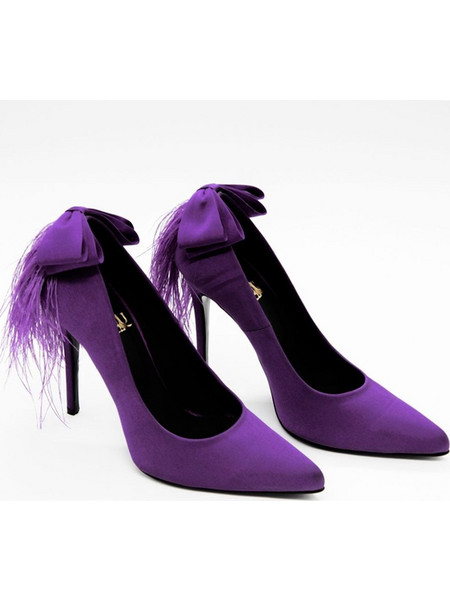 Purple Angel Lou evening pumps
