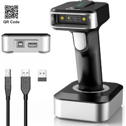 Eyoyo EY-029 1D/2D QRCode Ασύρματος Scanner Bluetooth+2.4GHz+USB με Βάση Στήριξης και Φόρτισης - Wireless Bluetooth Barcode Scanner