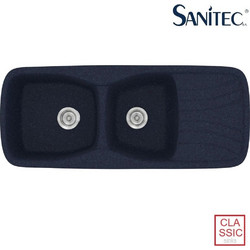 Sanitec Classic 311 Επικαθήμενος Νεροχύτης Γρανίτη Αντιστρεφόμενος Ματ Granite Blue 120x51cm