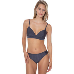 Protest Bikini Set Ψηλόμεσο Ανθρακί 7614921-897