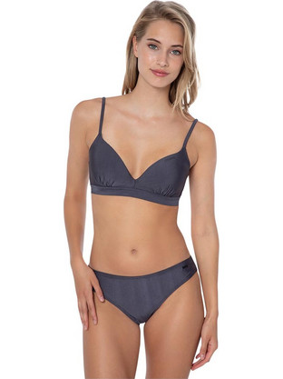 Protest Bikini Set Ψηλόμεσο Ανθρακί 7614921-897