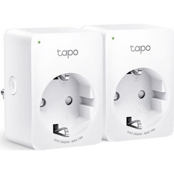 TP-LINK Tapo P110 2-Pack v1 Smart Μονόπριζο με Διακόπτη Λευκό 2τμχ