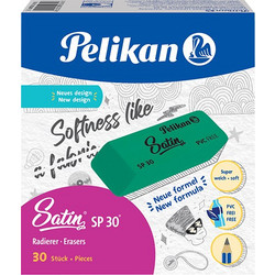 PELIKAN ΓΟΜΑ ΓΙΑ ΜΟΛΥΒΙ SATIN ΠΡΑΣΙΝΗ 30 ΤΕΜΑΧΙΑ (Το προιόν πωλείται σε μεμονωμένα τεμάχια του ενός)