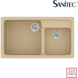 Sanitec Classic 317 Επικαθήμενος Νεροχύτης Γρανίτη Ματ Granite Cappuccino 90x51cm