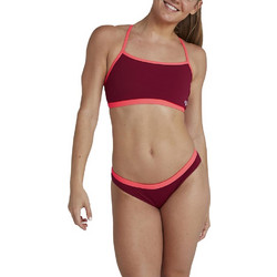 Speedo Set Αθλητικό Γυναικείο Μαγιό Bikini Set Μπορντό 812844-F870