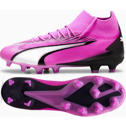 Puma Ultra Pro FG/AG 107750-01 Ποδοσφαιρικά Παπούτσια με Τάπες και Καλτσάκι Ροζ
