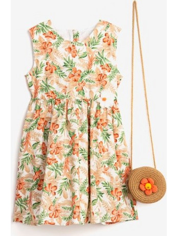 Funky Παιδικό Φόρεμα Floral Άσπρο 124-529123-1
