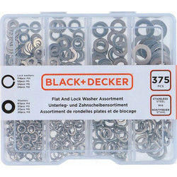 Ροδέλες Black & Decker Flat Ασφάλεια 375 Τεμάχια