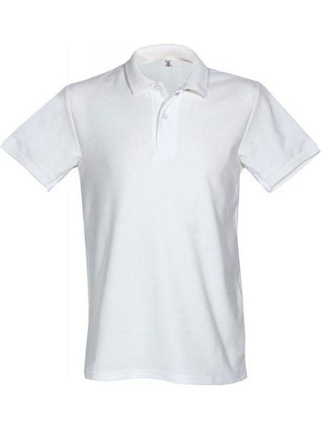 Ανδρικό Κοντομάνικο Τύπου Polo 100%cot 180gr Λευκό