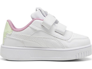 Puma Carina Street Trolls 2 V Inf Παιδικά Sneakers Λευκά Ροζ Χρυσά Lime 398901-01