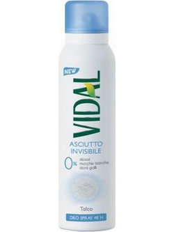 Vidal Talc Γυναικείο Αποσμητικό Spray 48h 150ml