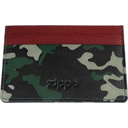 ZIPPO - Δερμάτινη Θήκη για Κάρτες Camo Green (2006057)