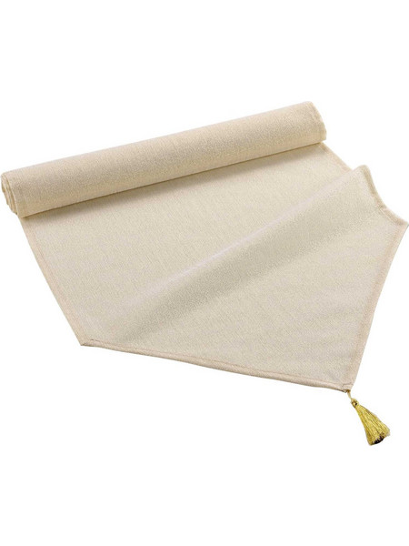 ΤΡΑΒΕΡΣΑ /RUNNER SILVERY 40x140εκ. LINEN/GOLD