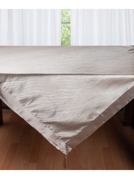 Σατέν τραπεζομάντηλο 2009 (130cm x 160cm) γκρί Silk Fashion