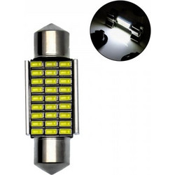 C5W LED Λαμπτήρας Πλαφονιέρας 36mm 12V Canbus 27 SMD Ψυχρό Λευκό 6500K 1 Τεμάχιο 1014 RCHANG