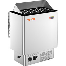 Ηλεκτρικός θερμαντήρας σάουνας VEVOR 8KW Ενσωματωμένος έλεγχος 8-12 mHomeSpa Ανοξείδωτος χάλυβας