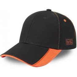 Black & Decker BX/1/CAS/WORK2 Καπέλο Μαύρο/Πορτοκαλί One Size (70081)