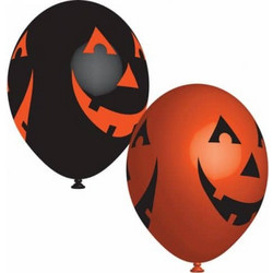 11" Μπαλόνια τυπωμένα Halloween καλοκύθες (6 τμχ)