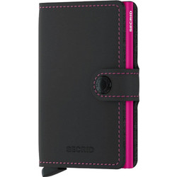 Secrid MM Miniwallet Matte Black & Fuchia