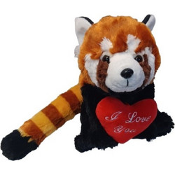 Wild Republic Λούτρινο Red Panda with heart 30 cm