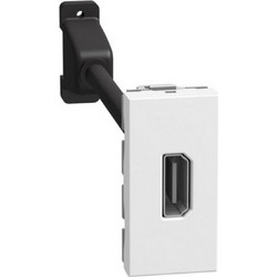 Πρίζα HDMI 1 Στοιxείου Προκαλωδιωμένη White Light Now