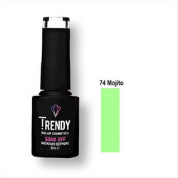 Trendy Soak Off 74 Mojito Ημιμόνιμο Βερνίκι Νυχιών 6ml
