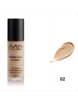 MD Professionnel Invisible Cover 02 Warm Beige Liquid Foundation SPF30 30ml